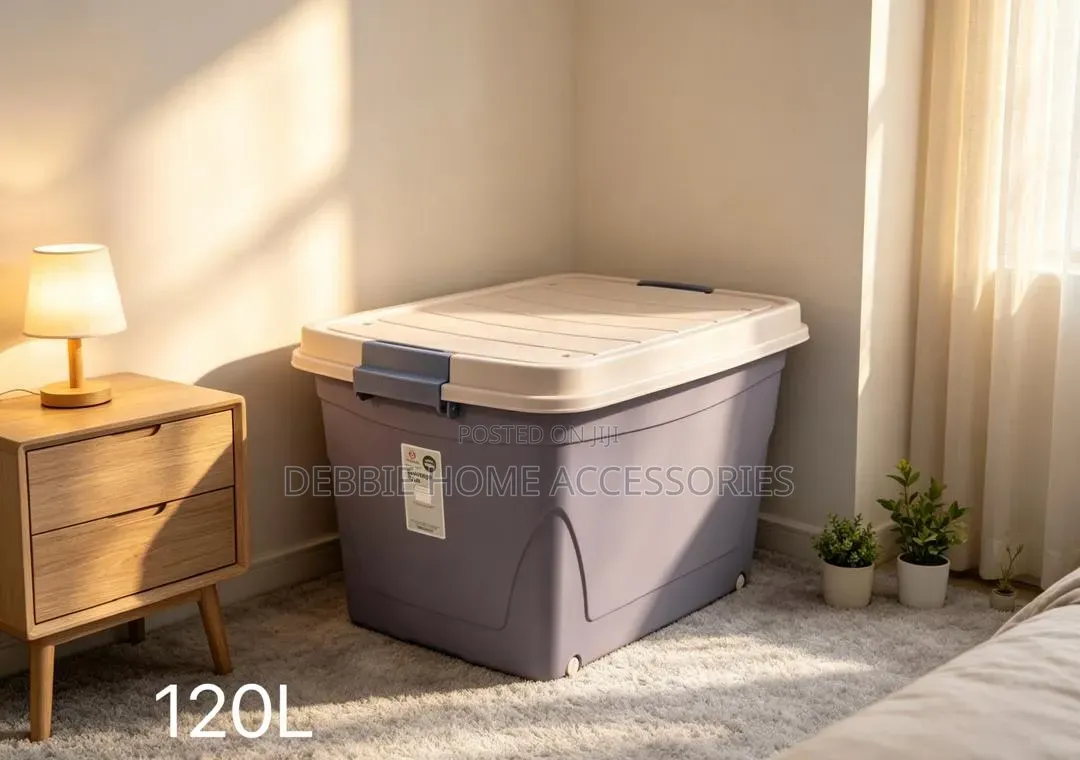120-Liter Heavy-Duty Plastic Storage Box