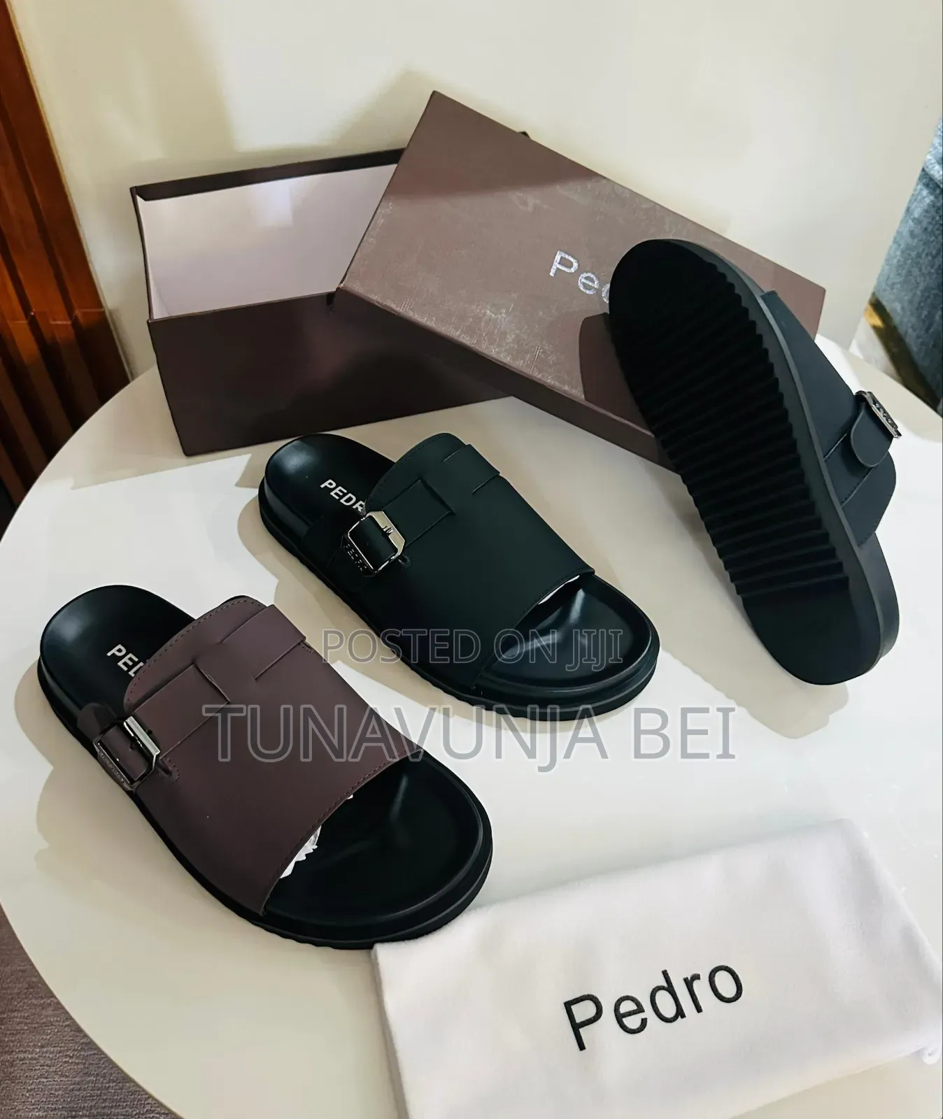 Pedro Leather Sandals Full Box 