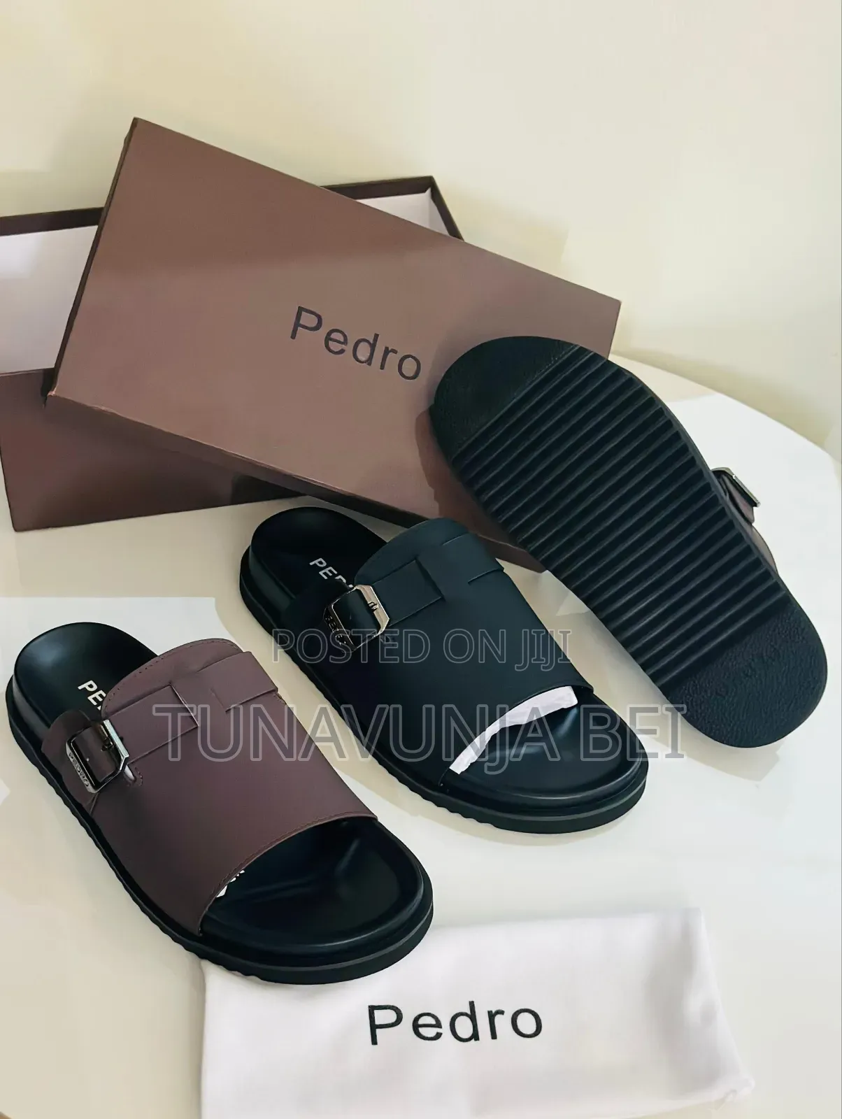 Pedro Leather Sandals Full Box 