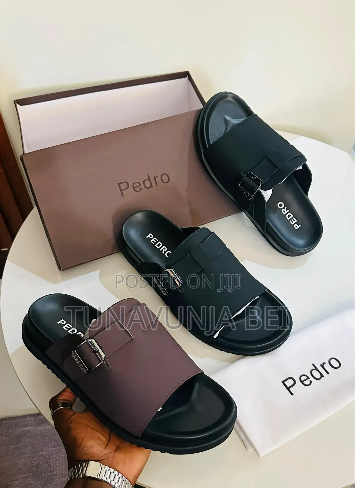Pedro Leather Sandals Full Box 