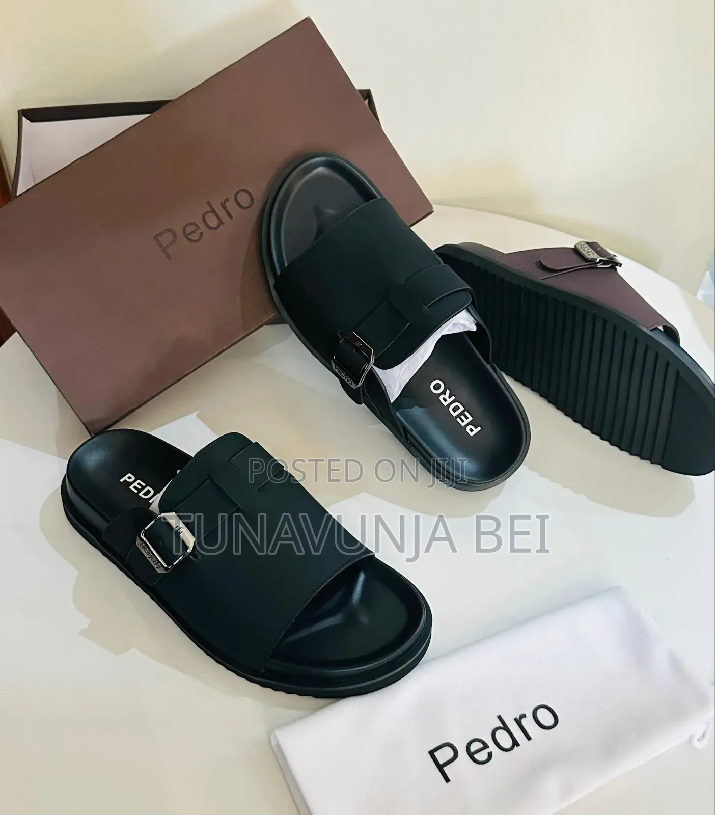 Pedro Leather Sandals Full Box 