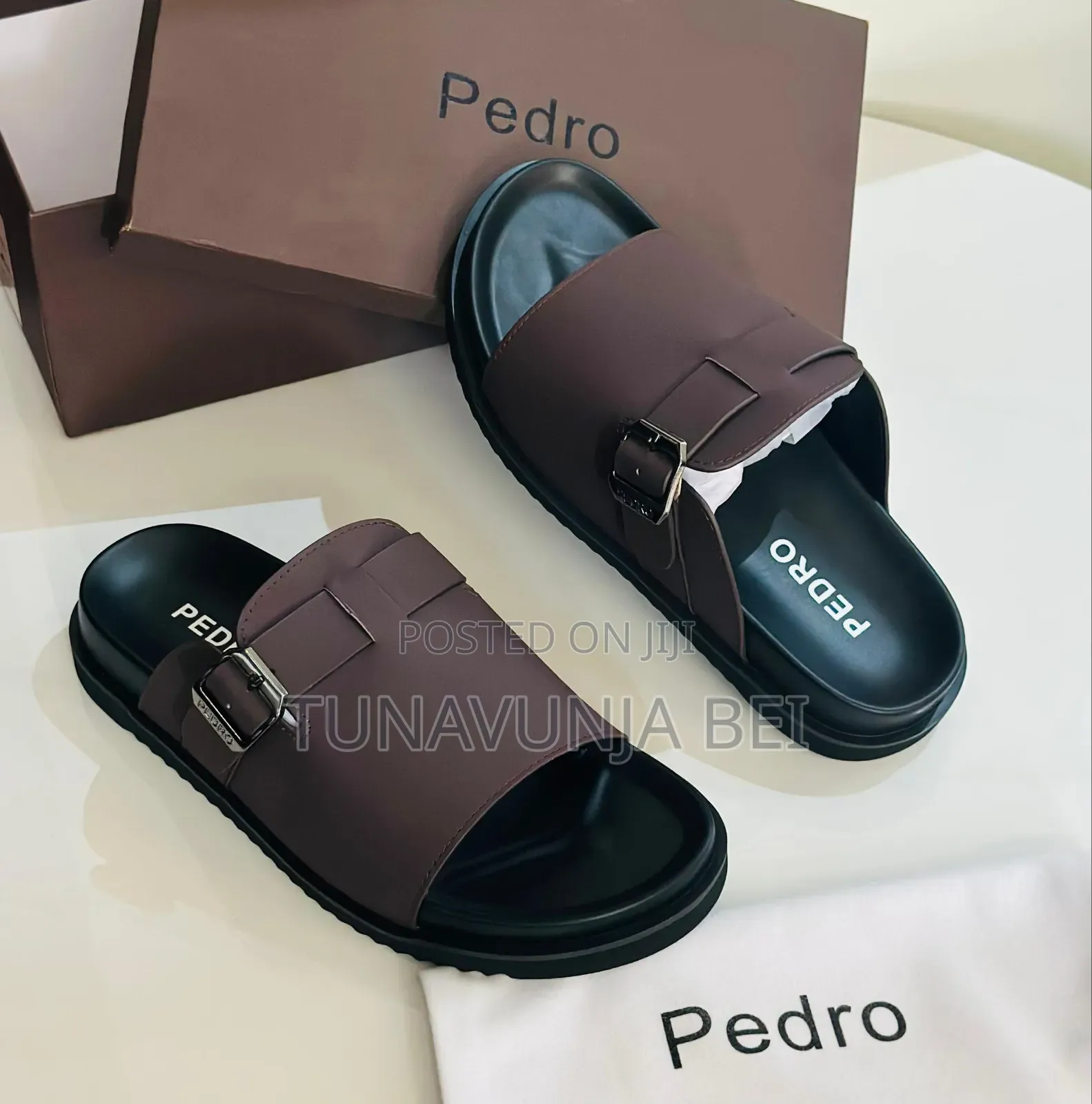 Pedro Leather Sandals Full Box 