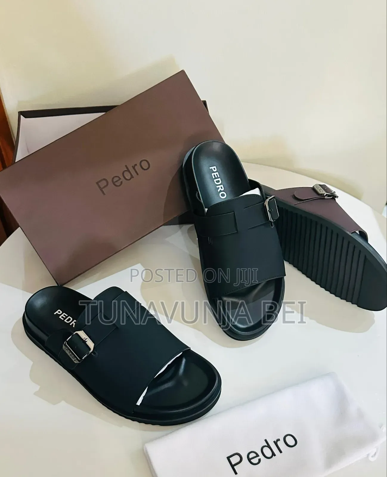 Pedro Leather Sandals Full Box 