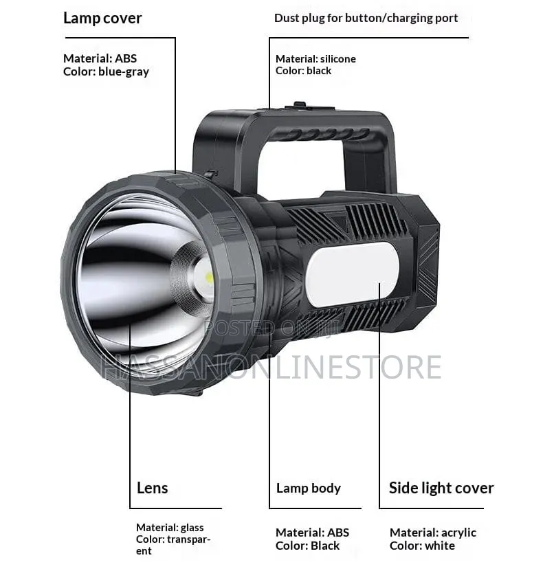 Yesido Tc12 Multifunctional Outdoor Flashlight