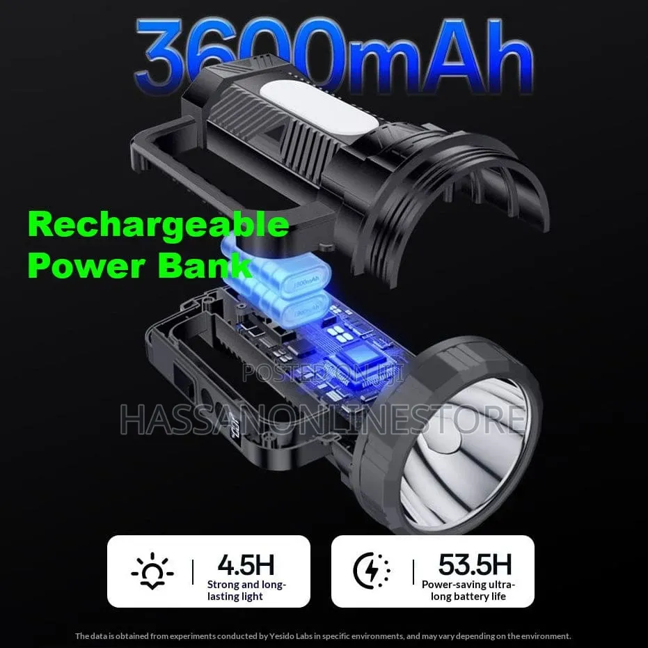 Yesido Tc12 Multifunctional Outdoor Flashlight