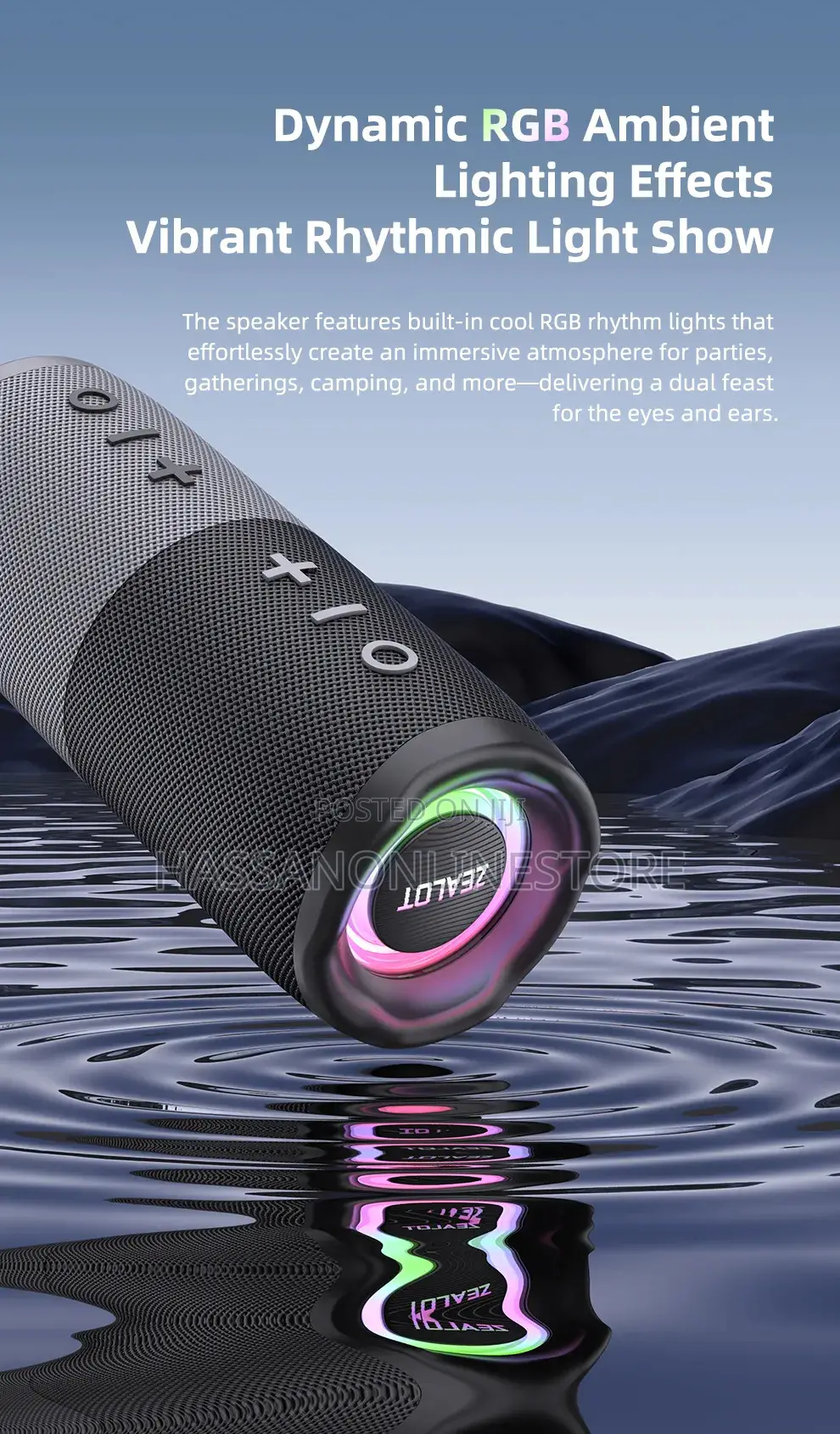 Zealot M5 2 in 1 Magnetic Bluetooth Speaker