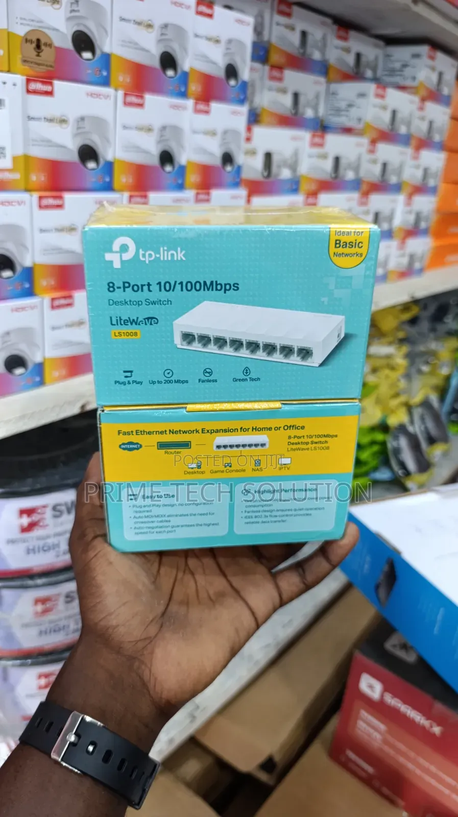 Tp-Link Ls1008 Desktop Switch 8 Port — Plug Play | Tz