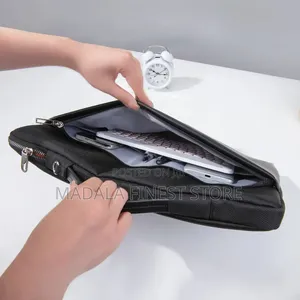 High-Quality Pure Leather Laptop Bag 14"