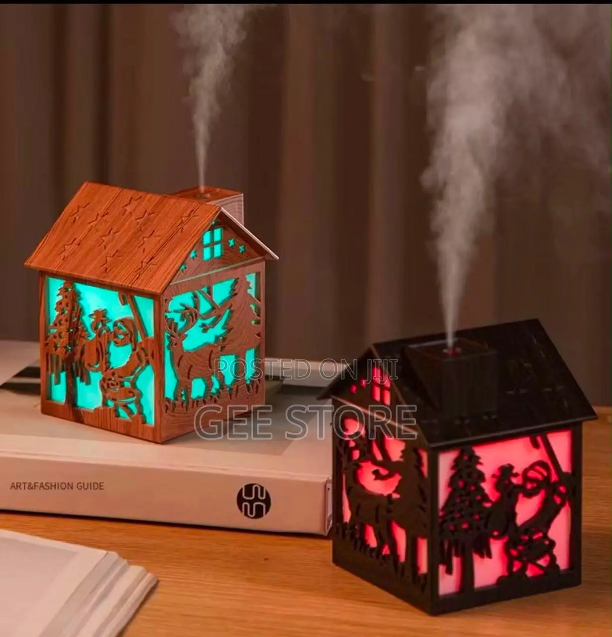 Christmas Cabin-Theme D Min Cool Mist Air Humidifiers and Aroma Difuse
