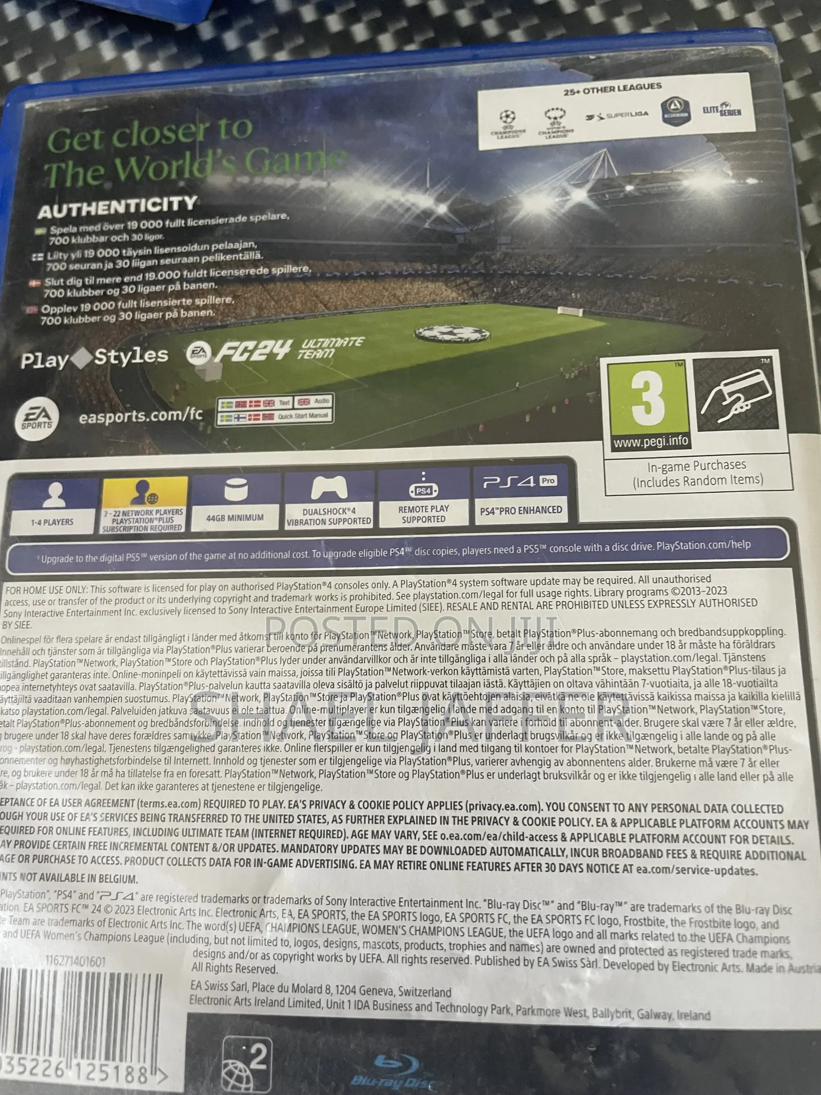 Fc 24 Ps4 Version It Works in Ps5 Even