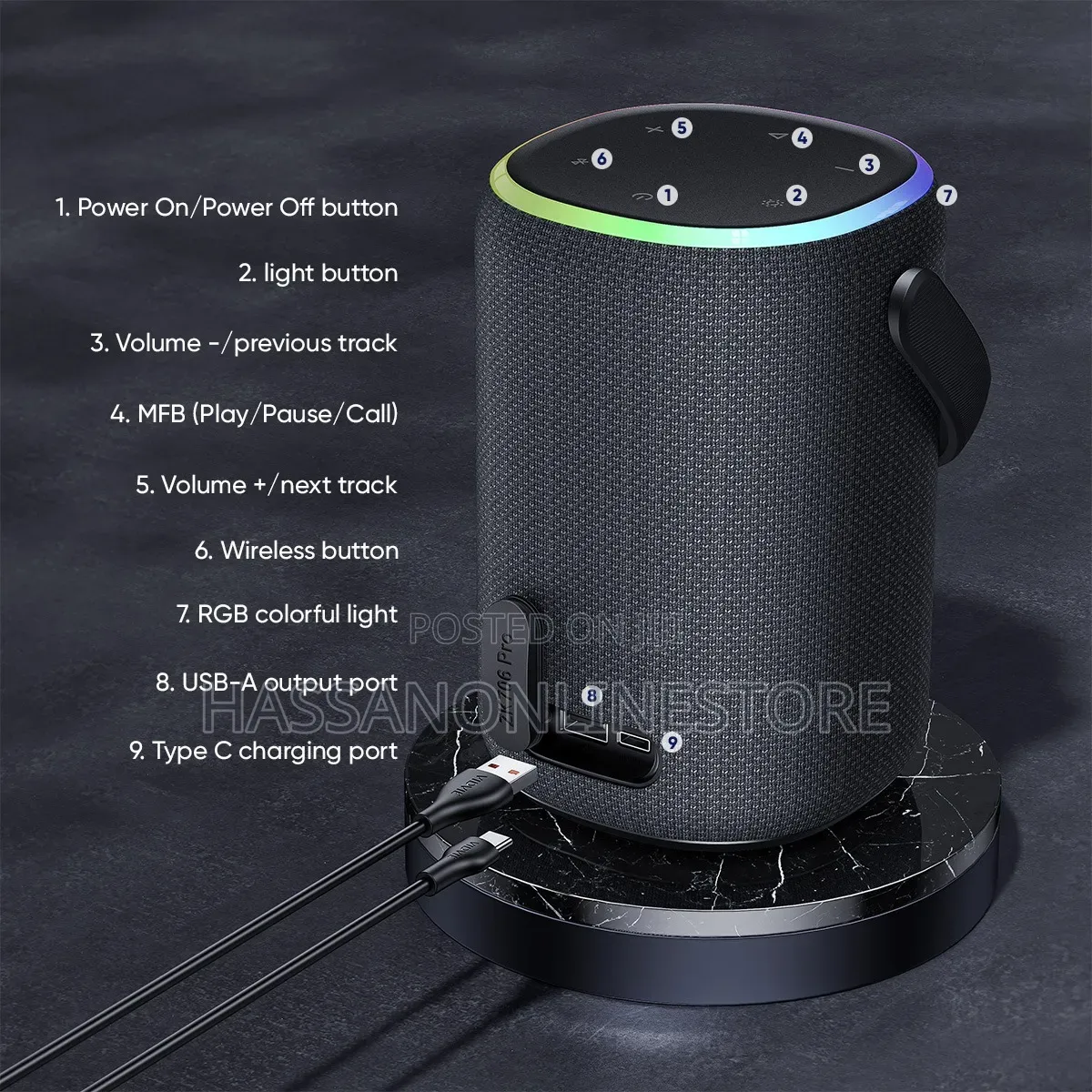 Vidvie Sp920 Portable Wireless Speaker