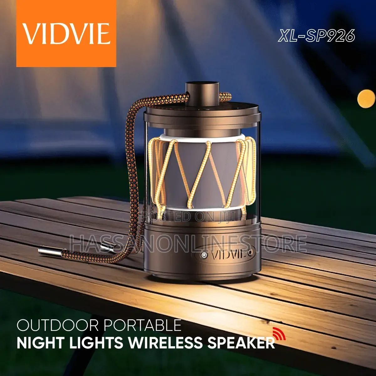 Vidvie Xl-Sp926 Outdoor Portable 10w Night Lights Wireless Speaker