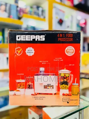 Gsb6147n) Geepas 4 in 1 Food Processor With Stainless Steel