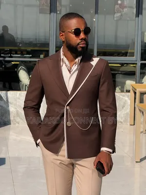 Premium Chocolate Brown Asymmetrical 3-Piece Slim Fit Suit