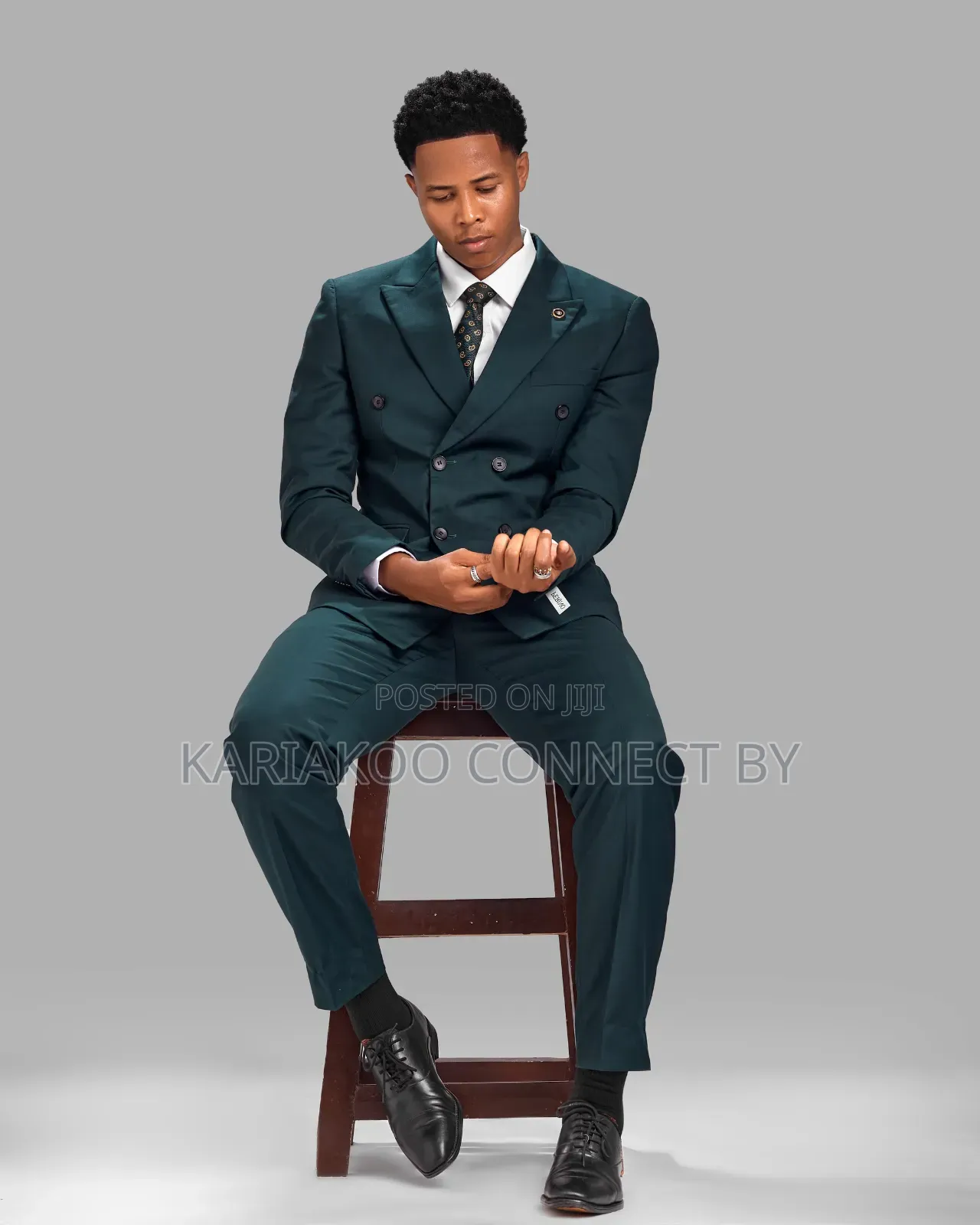 ​Luxury Deep Forest Green Gentleman Executive Suit