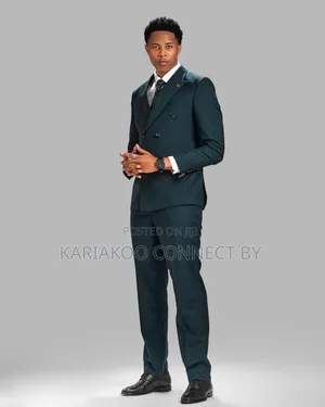 ​Luxury Deep Forest Green Gentleman Executive Suit
