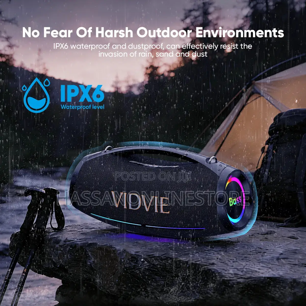 Vidvie Xl-Sp929 600w Boombox Outdoor Portable Speaker