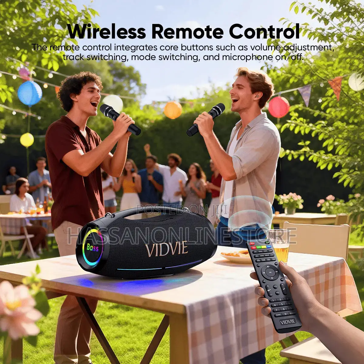 Vidvie Xl-Sp929 600w Boombox Outdoor Portable Speaker