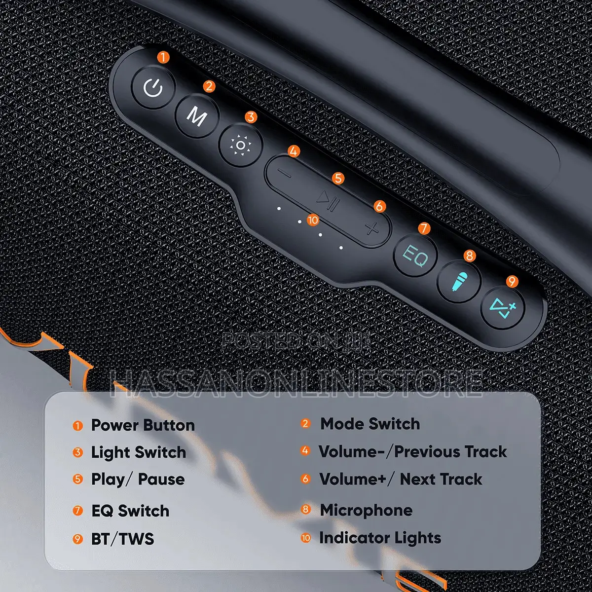 Vidvie Xl-Sp929 600w Boombox Outdoor Portable Speaker