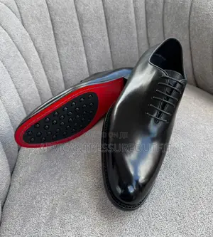 Cr7 Leather Oxford Dress Shoes Distinctive Red Sole