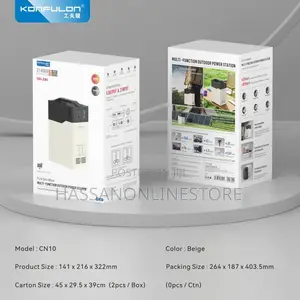 Konfulon Cn-10 Power Station 300w Ac -Dc Usb-C Power Supply 314000 Mah