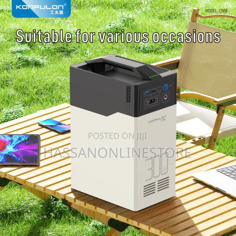 Konfulon Cn-10 Power Station 300w Ac -Dc Usb-C Power Supply 314000 Mah