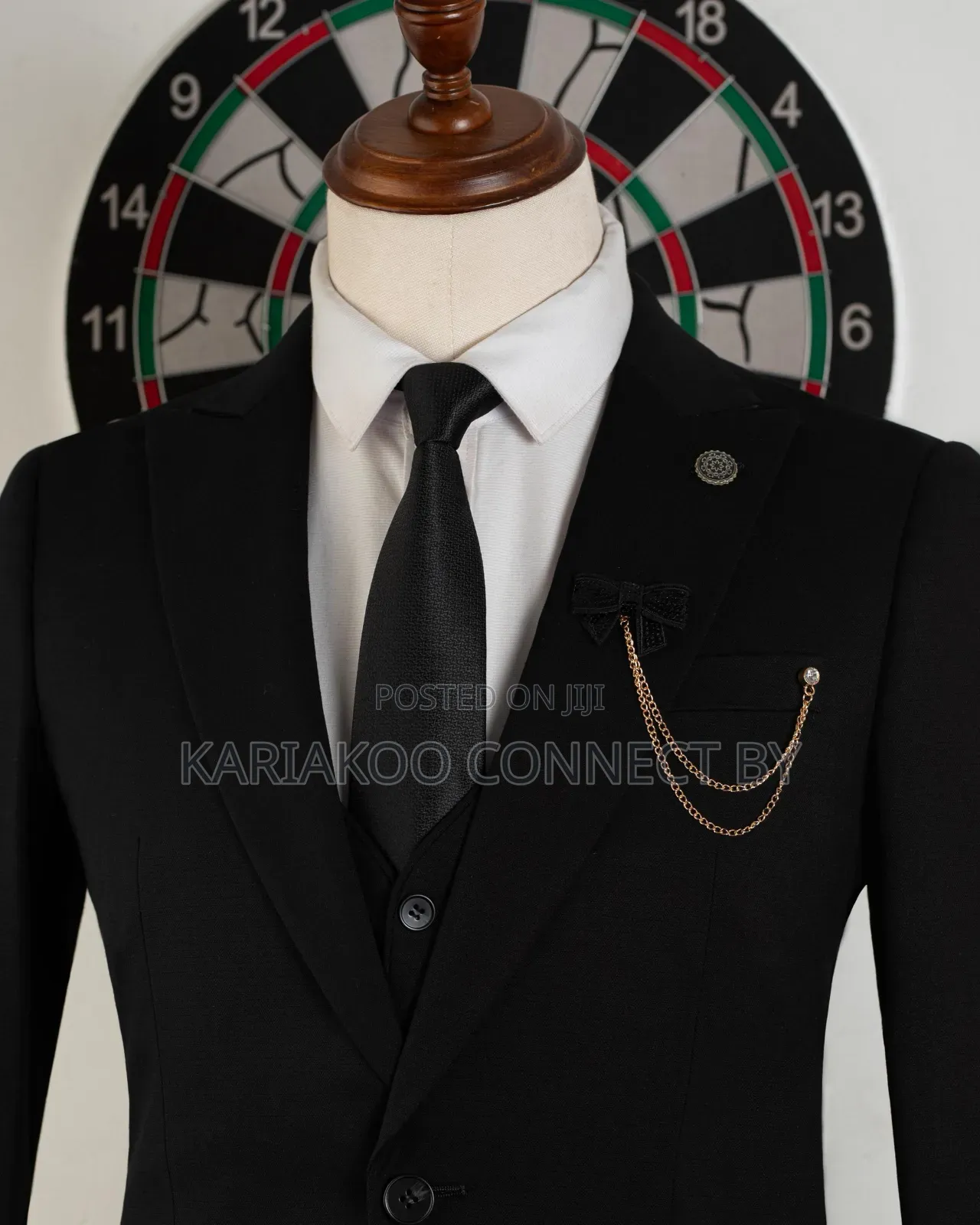 The Gentleman's Black Slim-Fit 3-Piece Suit