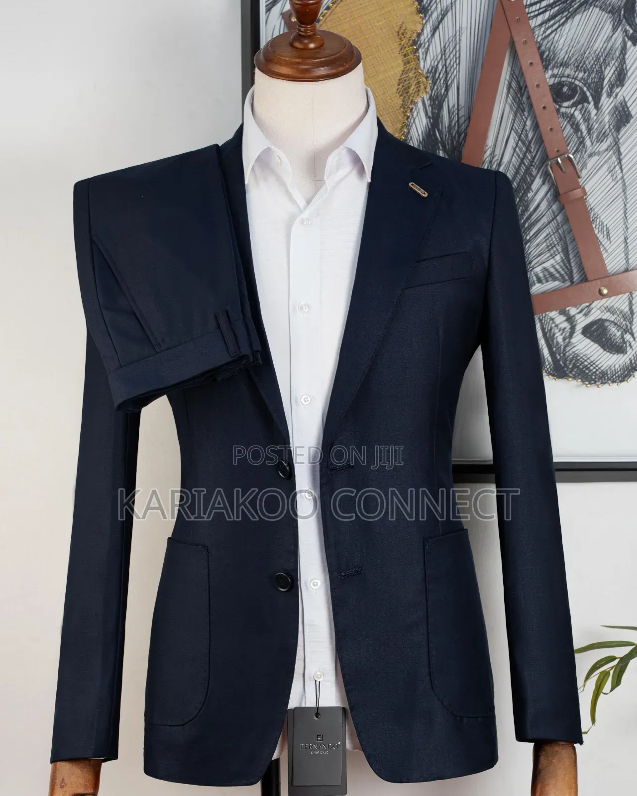 Blue Suit Men's Wear