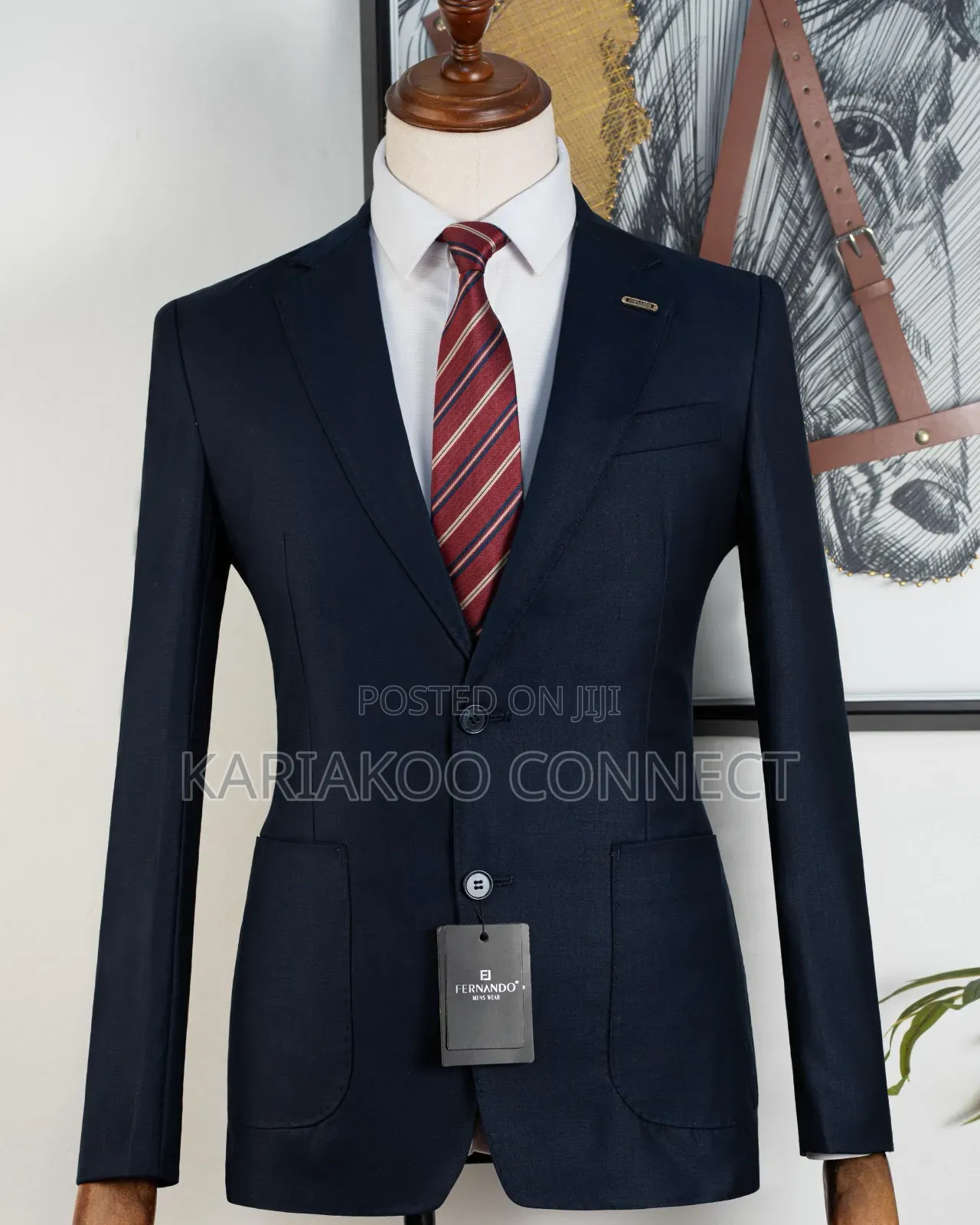 Blue Suit Men's Wear
