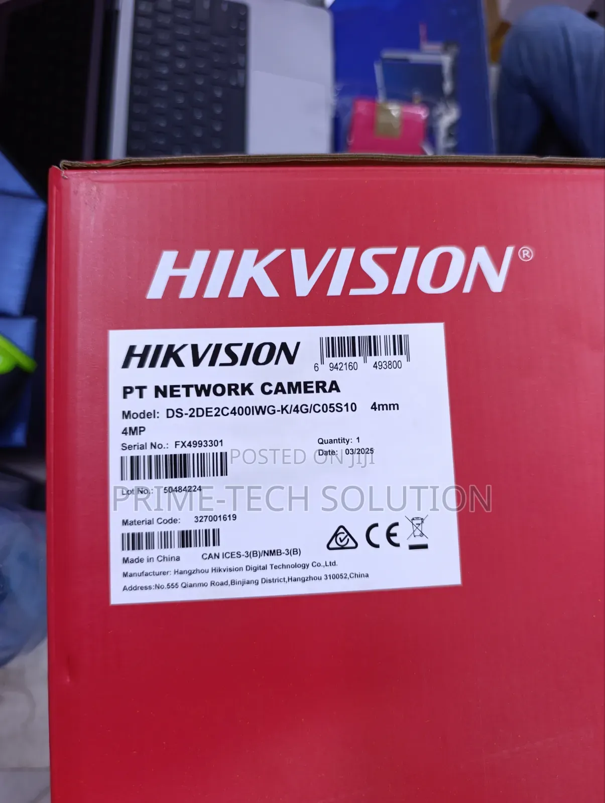 Hikvision 4mp Solar PTZ 4g Camera Ds-2de2c400iwg — Warranty 1yr | Tz