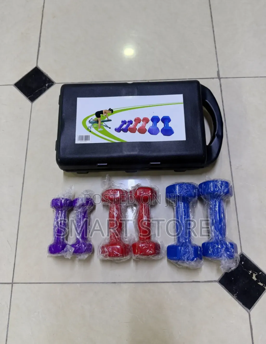 12kg Dumbbell Set With Carry Case
