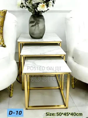 Modern D-11 Nesting Side Tables Au D-11 Square Nesting Coffee Tables