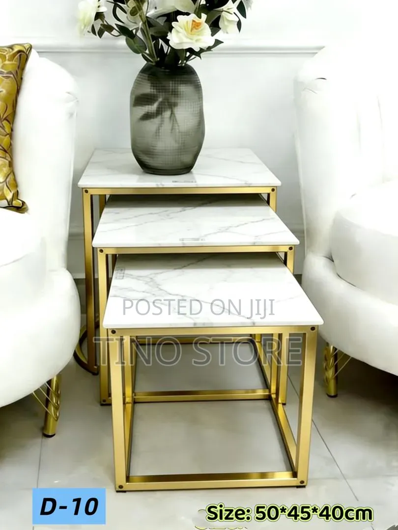 Modern D-11 Nesting Side Tables Au D-11 Square Nesting Coffee Tables