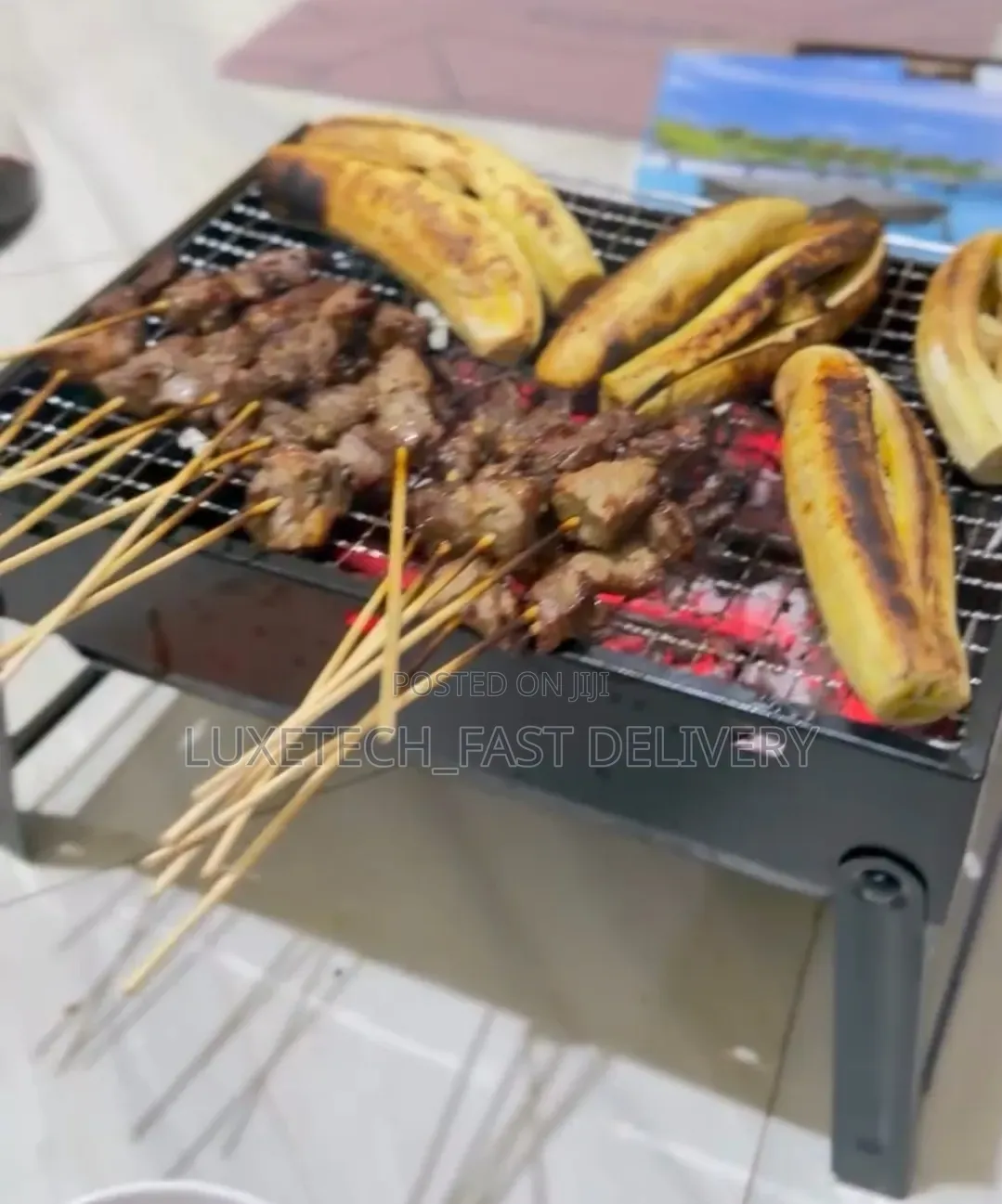 Portable Folding Charcoal Grill For Outdoor Cooking Like Picnics