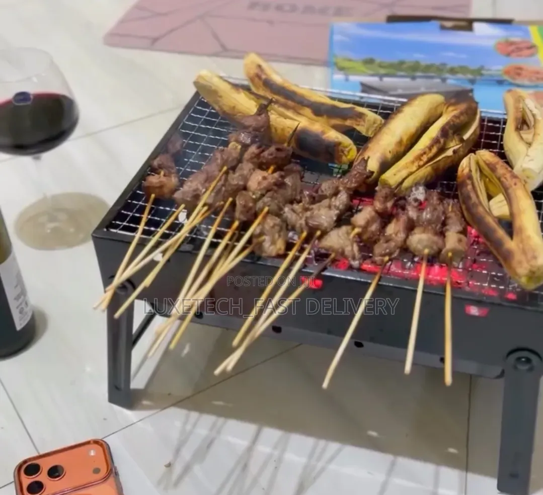 Portable Folding Charcoal Grill For Outdoor Cooking Like Picnics