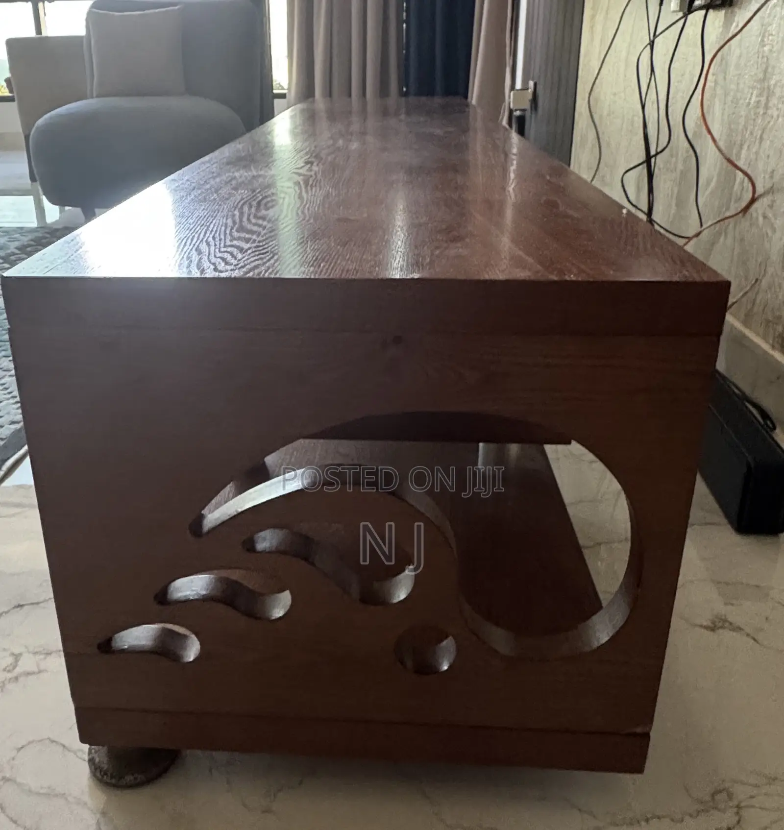Imported Hardwood Tv Table