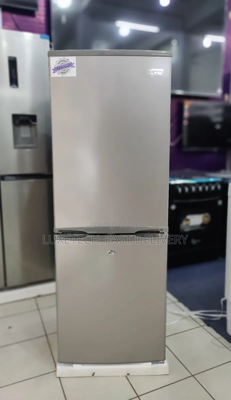 Roch 204 Litres Double Door Bottom Freezer Fridge