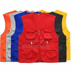 Smart Work Vests / Vest Za Site Na Ma-supervisor (Mifuko Mingi)