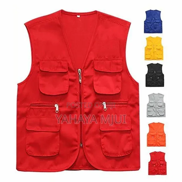 Smart Work Vests / Vest Za Site Na Ma-supervisor (Mifuko Mingi)