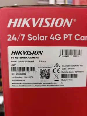 Hikvision 4mp Solar 4g Pt Camera Ds-2cfsp4/4g — Aov 24/7 | Tz
