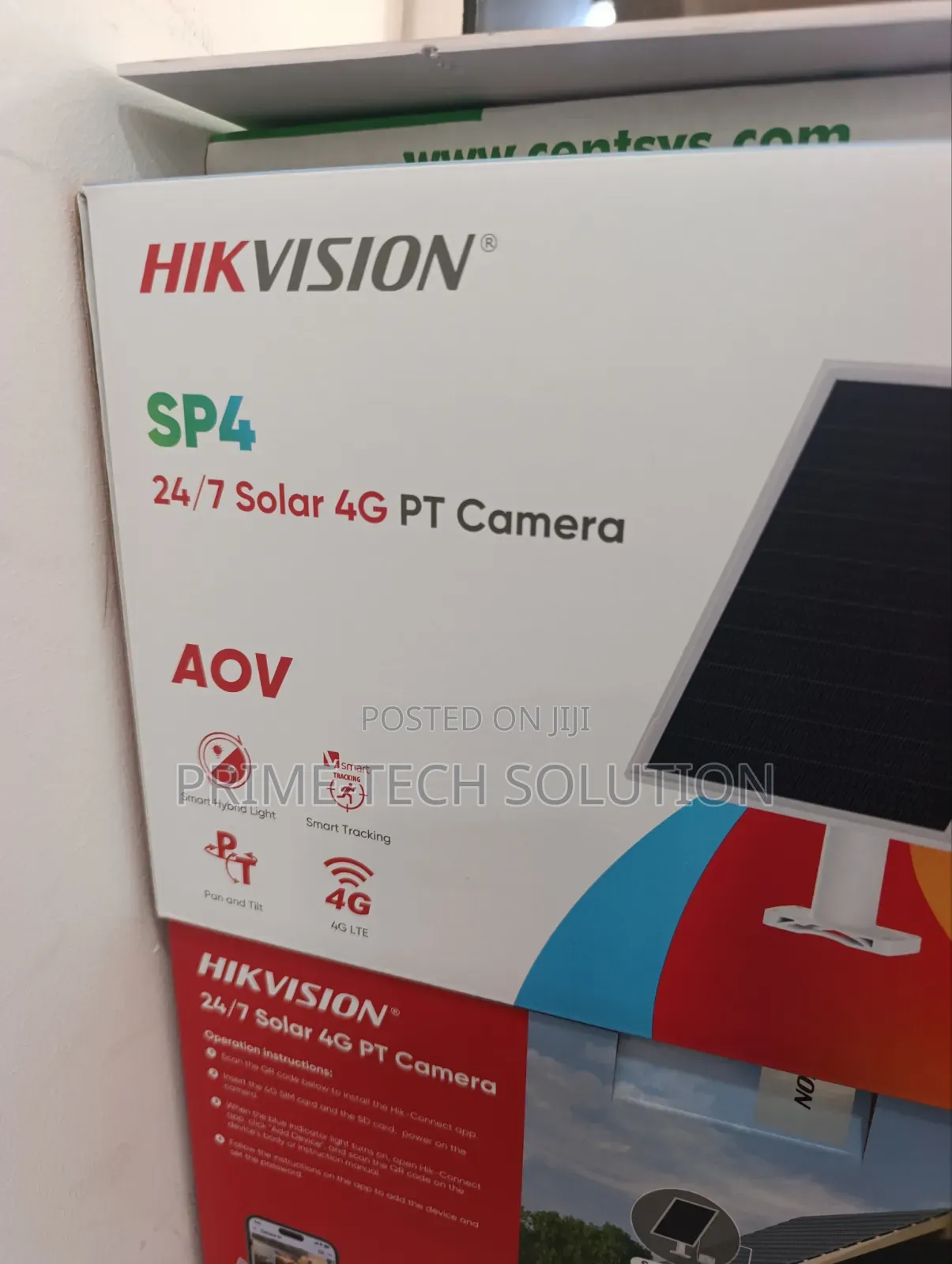 Hikvision 4mp Solar 4g Pt Camera Ds-2cfsp4/4g — Aov 24/7 | Tz