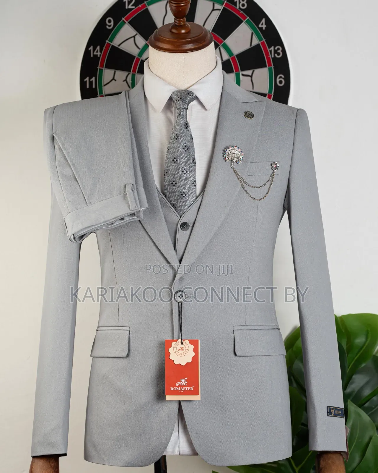 ​The Royal Light Grey 3-Piece Suit