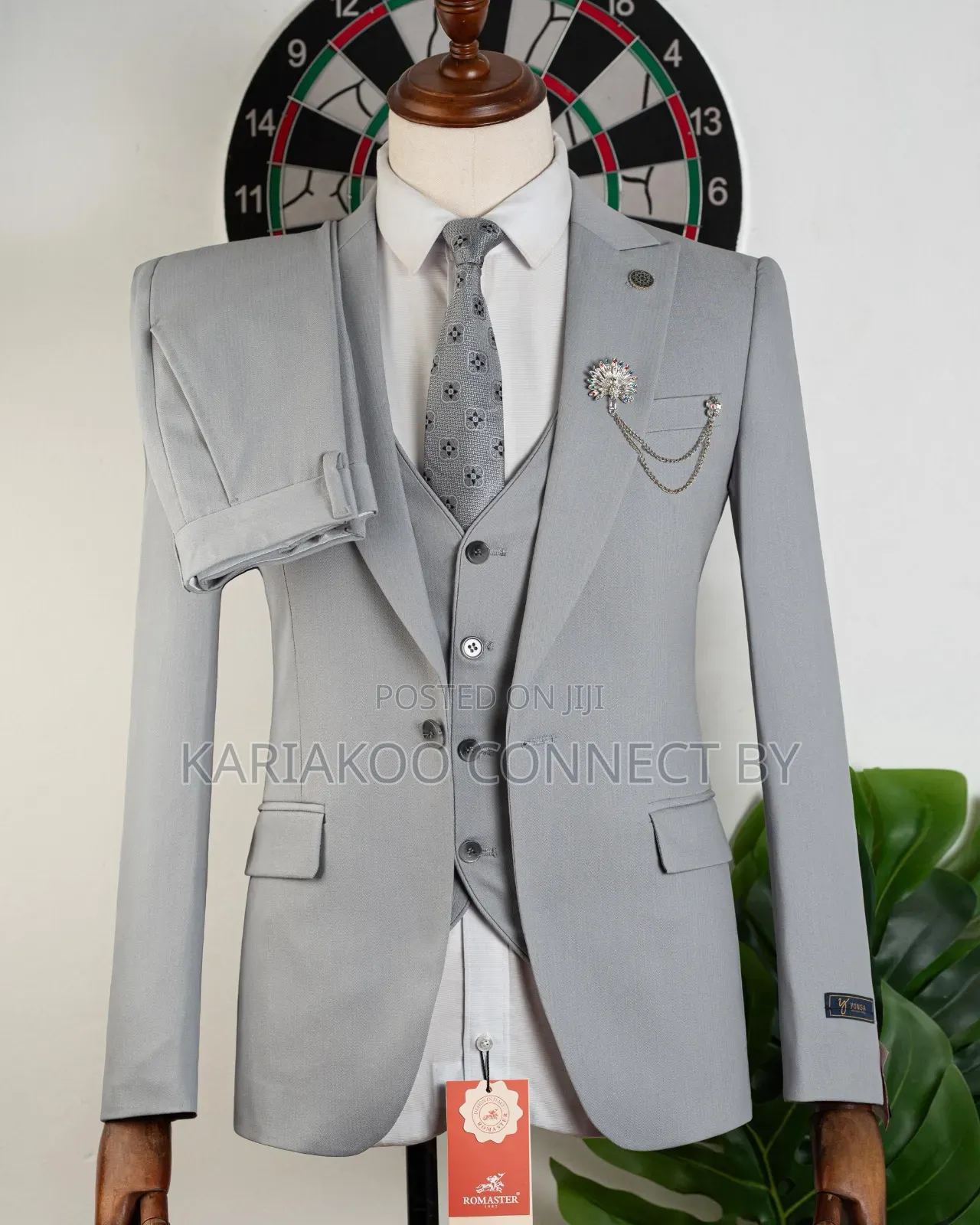 ​The Royal Light Grey 3-Piece Suit