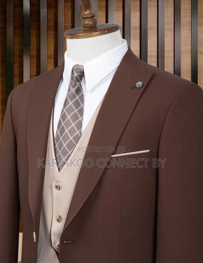 The Executive Chocolate Brown 3-Piece Suit
