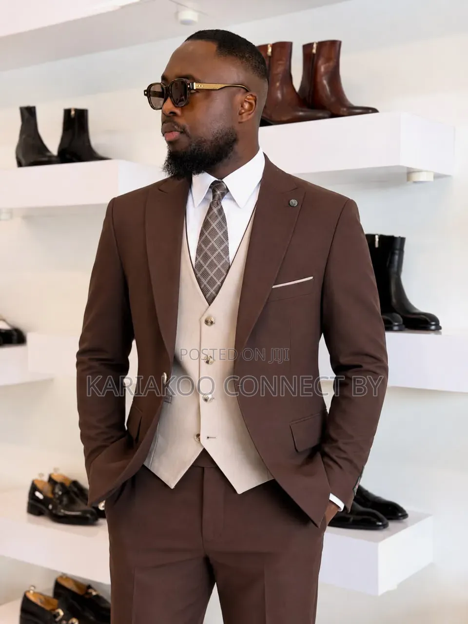 The Executive Chocolate Brown 3-Piece Suit