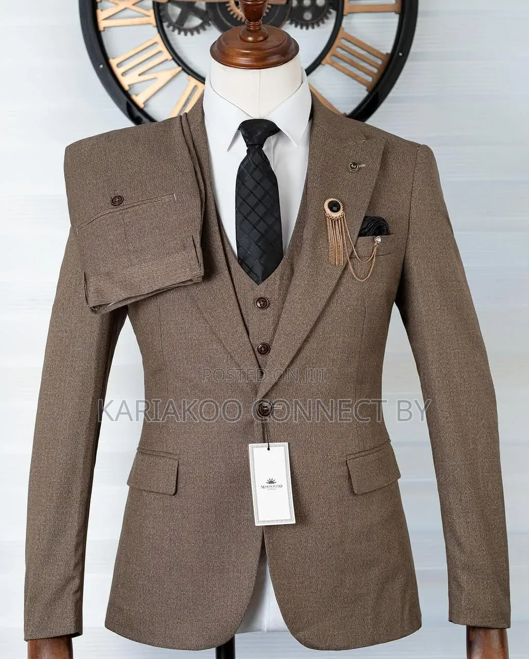 The Golden Brown 3-Piece Suit