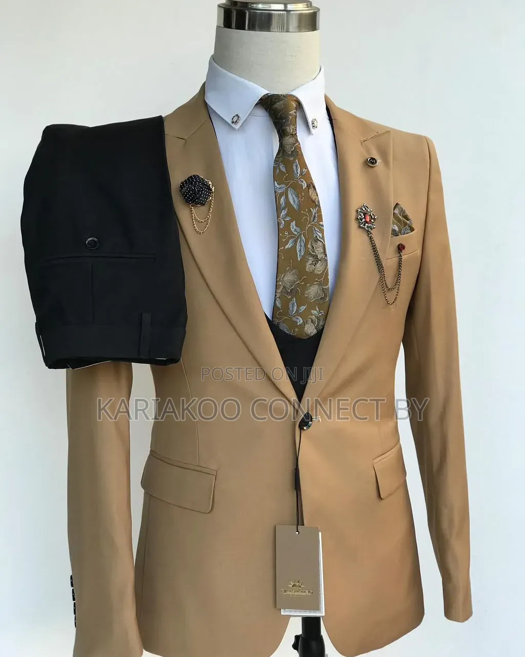 The Premium Black Combo 3-Piece Suit
