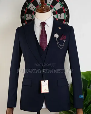 The Royal Navy Blue 3-Piece Suit