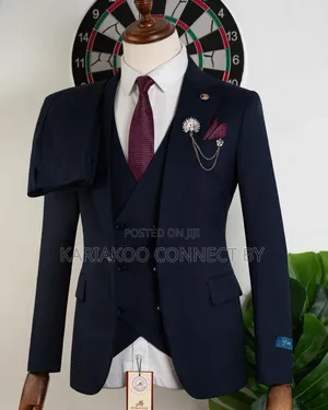 The Royal Navy Blue 3-Piece Suit