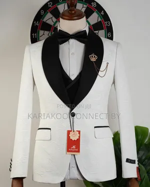 Luxury Black White 3-Piece Tuxedo